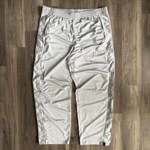 Vintage Nike Loose Tear Away Sweat Pants Dazzle Silver Mens Size XL Y2K WIDE LEG